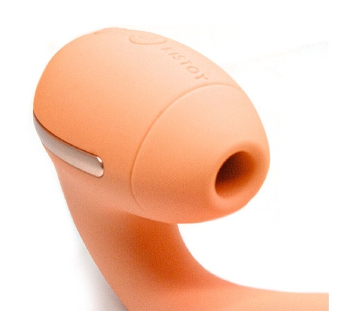 Вакуумный вибратор KISTOY Tina Mini Orange, вагинально-клиторальный