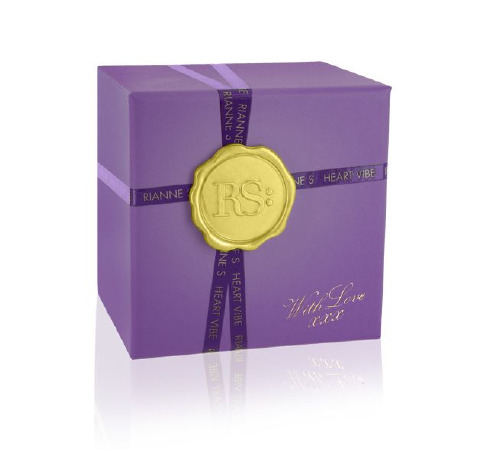 Вибратор-сердечко Rianne S: Heart Vibe Purple, 10 режимов работы, медицинский силикон