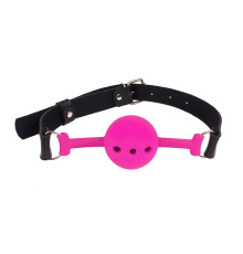 Воздухопроницаемый кляп NeDlyaSkuki Gag Ball, Темно-розовый