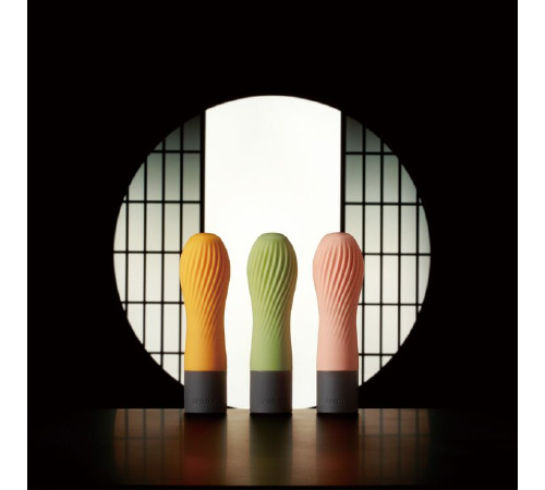 Вибратор IROHA ZEN Hanacha с нежной ребристой поверхностью