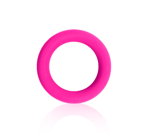 Эрекционное кольцо бархатный силикон, вн.диам 44 мм, Розовый