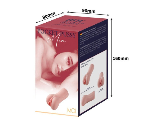 Мастурбатор-вагина MAI Pocket Pussy Mia Flesh
