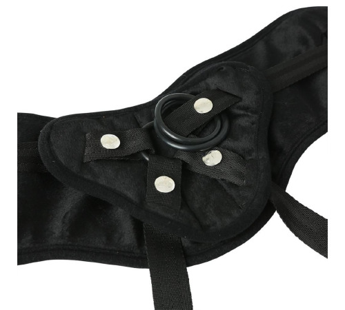 Труси для страпону Sportsheets - SizePlus Beginners Black, широкий пояс, комфортні