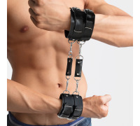 Шкіряні наручники Dragons man, Чорні