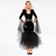 Роскошный костюм «Чёрная Ведьма» с фатиновой юбкой и перьями L-2XL
