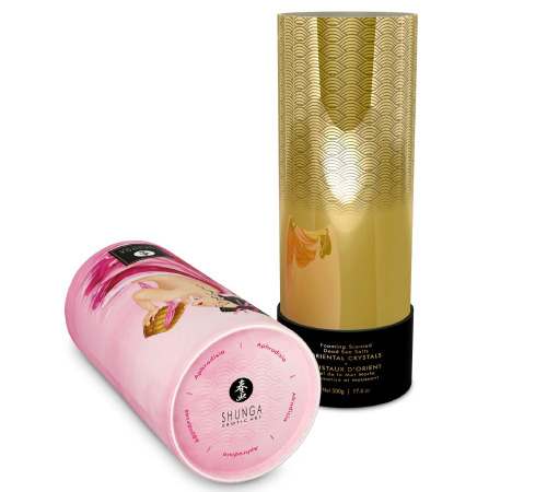 Пінлива сіль для ванни Shunga Dead Sea salt Oriental Crystals — Rose Petal (500 г), сіль Мертвого моря