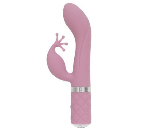 Роскошный вибратор-кролик Pillow Talk - Kinky Pink с кристаллом Сваровски, мощный