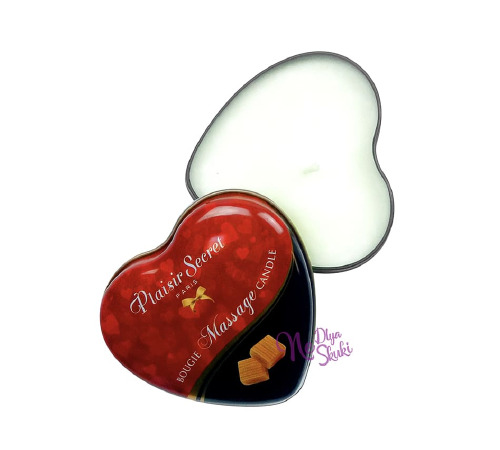 Массажная свеча-сердечко Plaisirs Secrets Caramel (35 мл)