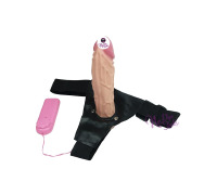 Страпон c вібрацією і пультом, тілесний