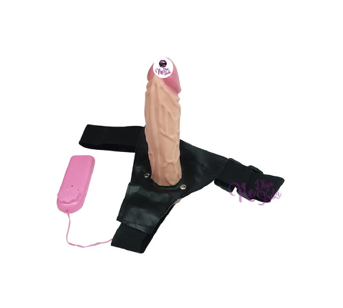 Страпон c вібрацією і пультом, тілесний