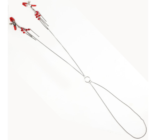 Затискачі для сосків з ланцюжком Red Nipple clamps