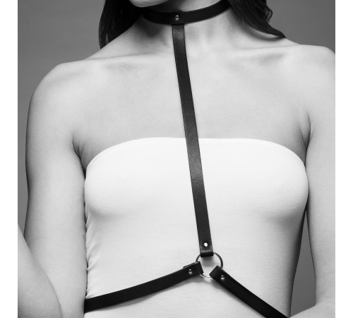 Портупея Bijoux Indiscrets MAZE - I Harness Brown, экокожа, очень стильная