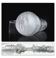 Мастурбатор вагина Fleshlight Ice Lady Crystal, полупрозрачный материал и корпус