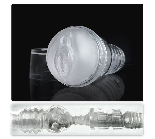 Мастурбатор вагина Fleshlight Ice Lady Crystal, полупрозрачный материал и корпус