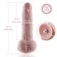 Силіконовий фалоімітатор для секс-машин Hismith 8.3″ Silicone Dildo, вигнутий, система KlicLok