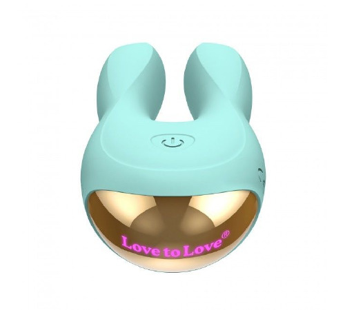 Вибратор-кролик Love To Love Hear Me Menthe с двумя моторчиками и разноцветной LED-подсветкой