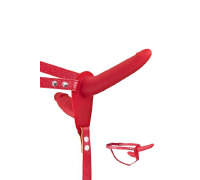 Двойной страпон Fetish Tentation Strap-On with Double Dildo Red