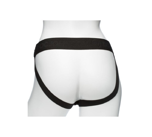 Страпон унісекс з вібрацією Doc Johnson Body Extensions - BE IN CHARGE, порожня насадка