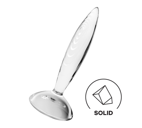 Стеклянная анальная пробка Satisfyer Sparkling Crystal, очень прочная, термостойкая