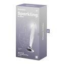 Стеклянная анальная пробка Satisfyer Sparkling Crystal, очень прочная, термостойкая