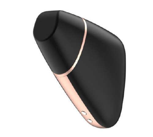 Вакуумний кліторальний стимулятор Satisfyer Love Triangle Black з керуванням через інтернет
