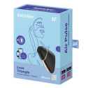 Вакуумний кліторальний стимулятор Satisfyer Love Triangle Black з керуванням через інтернет