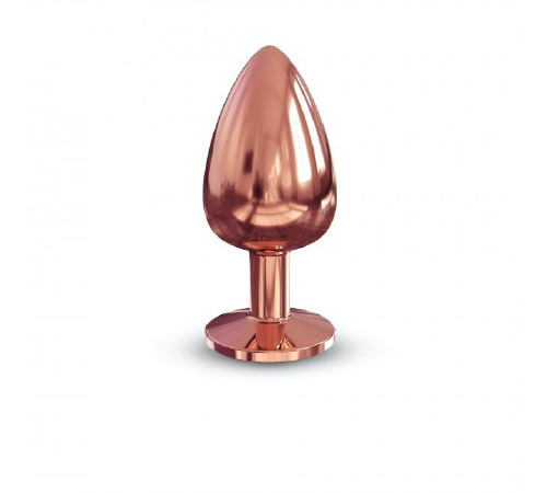 Металлическая анальная пробка с украшением в виде кристалла Dorcel - Diamond Plug Rose Gold L