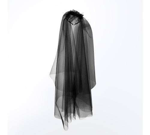 Чёрная фата невесты на Хэллоуин