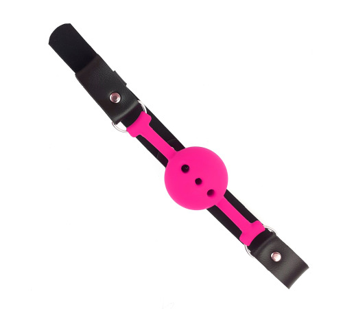 Воздухопроницаемый кляп NeDlyaSkuki Gag Ball, Темно-розовый