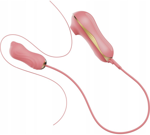 Набір 2в1 Zalo — UNICORN Pink, віброяйце + вакуумний стимулятор