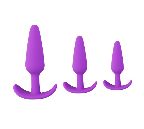 Анальна пробка Velvet Bullet S, оксамитовий силікон, колір Фіолетовий