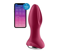Анальна смарт вібропробка із перлинним масажем Satisfyer Rotator Plug 2+ Violet