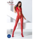 Сексуальний бодістокінг Passion BS065 One Size, Red, комбінезон, велика сітка