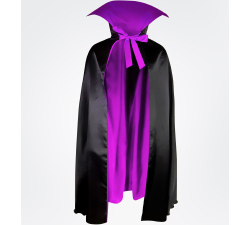 Плащ Дракулы на Хэллоуин Черно/Фиолетовый