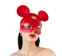 Кожаная маска мышки Art of Sex - Mouse Mask, Красный
