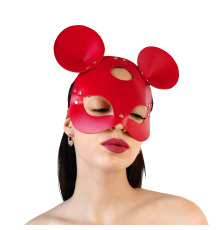 Кожаная маска мышки Art of Sex - Mouse Mask, Красный