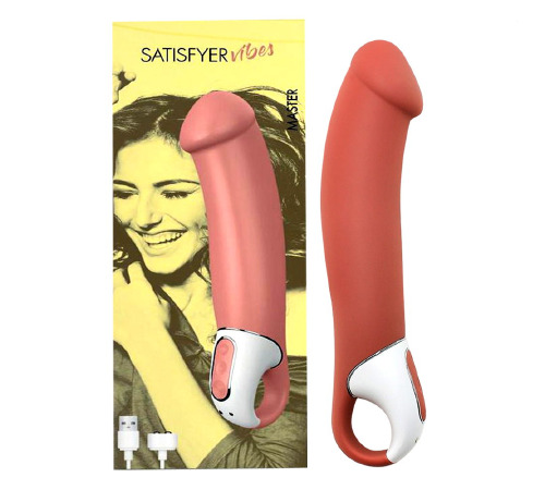 Потужний вібратор Satisfyer Vibes Master, гнучкий літій силікон, 12 режимів роботи, діаметр 46 мм