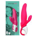Мощный вибратор-кролик Satisfyer Vibes Mr. Rabbit, два мотора, литой силикон, 12 режимов работы