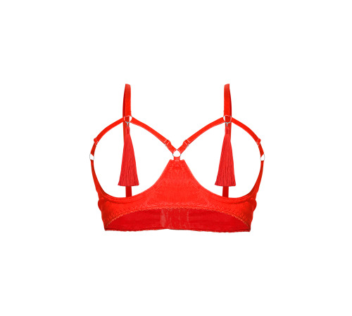 Открытый лиф Дерзкая Мартина, цвет красный, размер L-2XL
