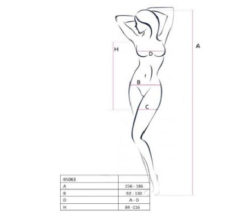 Бодистокинг Passion BS063 red, платье-сетка халтер