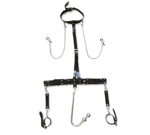 Бондажный набор с металлическим анальным крюком №3 Art of Sex Bondage set with anal hook  Bridget №3