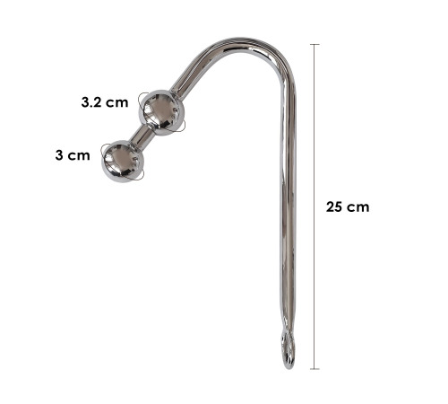 Бондажный набор с металлическим анальным крюком №3 Art of Sex Bondage set with anal hook  Bridget №3