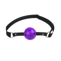 Кляп с пластиковым шаром на резинке Фиолетовый