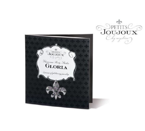 Пэстис из кристаллов Petits Joujoux Gloria set of 3 - Black/Pink, украшение на грудь и вульву