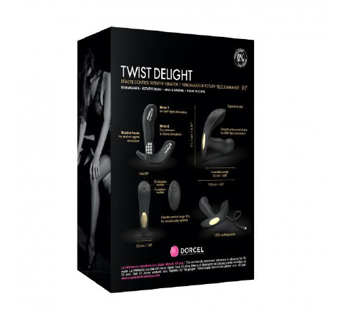 Универсальный вибратор с жемчужным массажем Dorcel TWIST DELIGHT