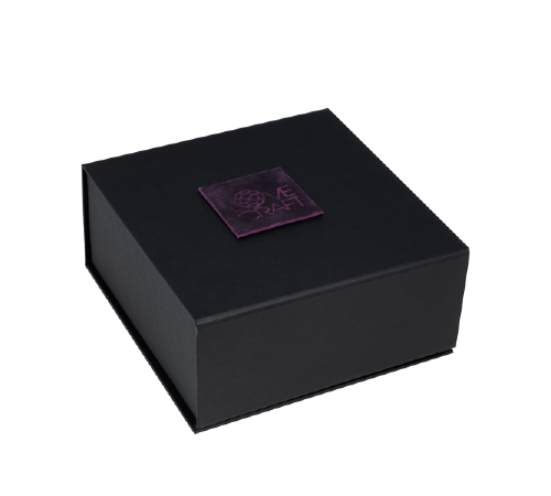 Премиум поножи LOVECRAFT фиолетовые, натуральная кожа, в подарочной упаковке