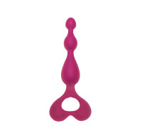 Анальний ланцюжок Alive Arrow Pink, силікон, макс. діаметр 3 см