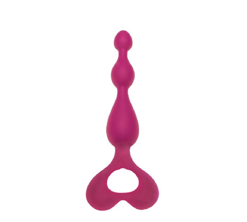 Анальний ланцюжок Alive Arrow Pink, силікон, макс. діаметр 3 см