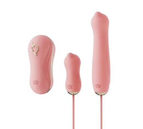 Набор секс игрушек Zalo UNICORN Vibratrion & Thrusting Set - PINK