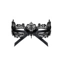 Кружевная маска Obsessive A701 mask, единый размер, черная